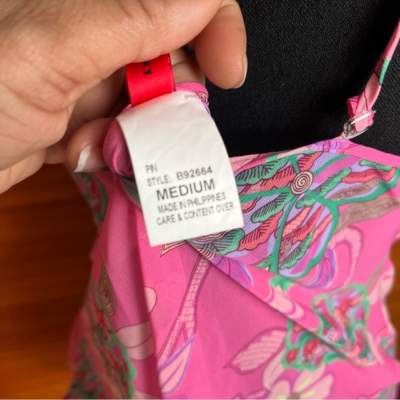 Josie Sheer Pink Floral Camisole - Picture 5 of 6